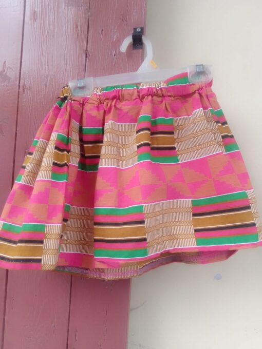 African Print Skirt 2T-3T Wax Print Skirt - $40EC