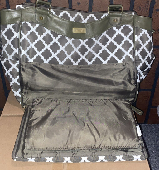 CARTER'S LARGE Unisex DIAPER BAG Gray with Nursing Pad - $60EC - Image 2